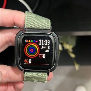Fit bit Fitness Tracker with Green Strap